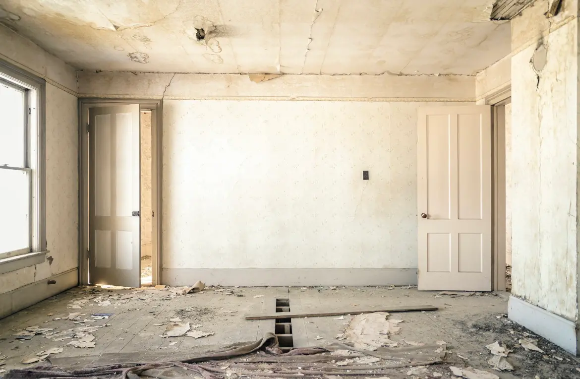 Waste disposal crew managing a cleanout project in Cortland